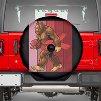 Funny Bigfoot Football HIV Awareness Spare Tire Cover Red Ribbon Retro Vintage Style Gift - Wonder Print Shop