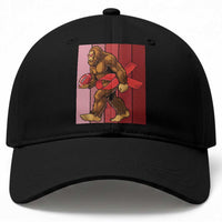 Funny Bigfoot Football HIV Awareness Baseball Cap Red Ribbon Retro Vintage Style Gift