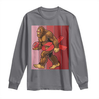 Funny Bigfoot Football HIV Awareness Long Sleeve Shirt Red Ribbon Retro Vintage Style Gift - Wonder Print Shop