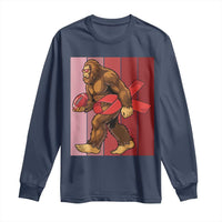 Funny Bigfoot Football HIV Awareness Long Sleeve Shirt Red Ribbon Retro Vintage Style Gift - Wonder Print Shop