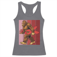 Funny Bigfoot Football HIV Awareness Racerback Tank Top Red Ribbon Retro Vintage Style Gift - Wonder Print Shop