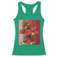 Funny Bigfoot Football HIV Awareness Racerback Tank Top Red Ribbon Retro Vintage Style Gift - Wonder Print Shop