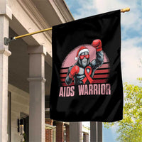 Christmas Santa Bigfoot HIV Awareness Garden Flag Retro Vintage Style Gift - Wonder Print Shop