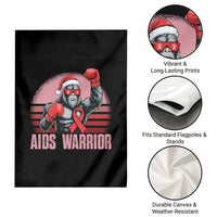 Christmas Santa Bigfoot HIV Awareness Garden Flag Retro Vintage Style Gift - Wonder Print Shop