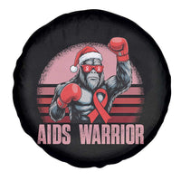 Christmas Santa Bigfoot HIV Awareness Spare Tire Cover Retro Vintage Style Gift - Wonder Print Shop