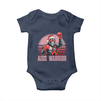 Christmas Santa Bigfoot HIV Awareness Baby Onesie Retro Vintage Style Gift - Wonder Print Shop