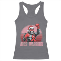 Christmas Santa Bigfoot HIV Awareness Racerback Tank Top Retro Vintage Style Gift - Wonder Print Shop