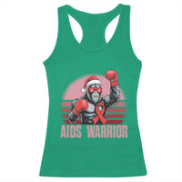 Christmas Santa Bigfoot HIV Awareness Racerback Tank Top Retro Vintage Style Gift - Wonder Print Shop