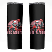 Christmas Santa Bigfoot HIV Awareness Skinny Tumbler Retro Vintage Style Gift - Wonder Print Shop