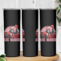 Christmas Santa Bigfoot HIV Awareness Skinny Tumbler Retro Vintage Style Gift - Wonder Print Shop