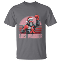 Christmas Santa Bigfoot HIV Awareness T Shirt Retro Vintage Style Gift - Wonder Print Shop