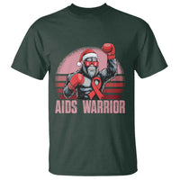 Christmas Santa Bigfoot HIV Awareness T Shirt Retro Vintage Style Gift - Wonder Print Shop