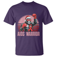 Christmas Santa Bigfoot HIV Awareness T Shirt Retro Vintage Style Gift - Wonder Print Shop