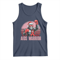 Christmas Santa Bigfoot HIV Awareness Tank Top Retro Vintage Style Gift - Wonder Print Shop