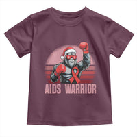 Christmas Santa Bigfoot HIV Awareness Toddler T Shirt Retro Vintage Style Gift - Wonder Print Shop