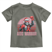 Christmas Santa Bigfoot HIV Awareness Toddler T Shirt Retro Vintage Style Gift - Wonder Print Shop