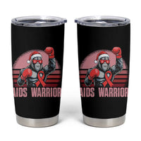 Christmas Santa Bigfoot HIV Awareness Tumbler Cup Retro Vintage Style Gift - Wonder Print Shop