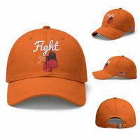 Fight Pray For A Cure Baseball Cap Red Ribbon HIV Awareness Boxing Gift