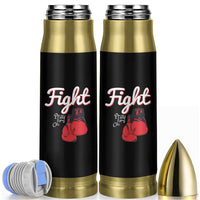 Fight Pray For A Cure Bullet Tumbler Red Ribbon HIV Awareness Boxing Gift - Wonder Print Shop