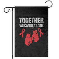 Together We Can Beat AIDS Garden Flag Boxing HIV Awareness Gift - Wonder Print Shop