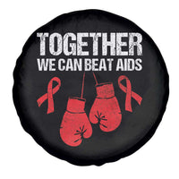 Together We Can Beat AIDS Spare Tire Cover Boxing HIV Awareness Gift - Wonder Print Shop