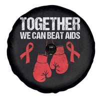 Together We Can Beat AIDS Spare Tire Cover Boxing HIV Awareness Gift - Wonder Print Shop