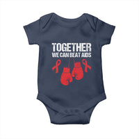 Together We Can Beat AIDS Baby Onesie Boxing HIV Awareness Gift - Wonder Print Shop