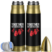 Together We Can Beat AIDS Bullet Tumbler Boxing HIV Awareness Gift - Wonder Print Shop