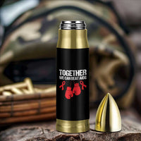 Together We Can Beat AIDS Bullet Tumbler Boxing HIV Awareness Gift - Wonder Print Shop