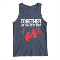Together We Can Beat AIDS Tank Top Boxing HIV Awareness Gift - Wonder Print Shop