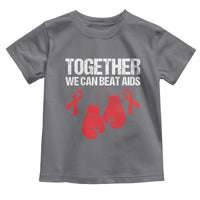 Together We Can Beat AIDS Toddler T Shirt Boxing HIV Awareness Gift - Wonder Print Shop