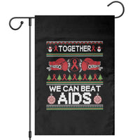 Together We Can Beat AIDS Garden Flag HIV Awareness Boxing Ugly Sweater Gift - Wonder Print Shop