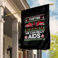Together We Can Beat AIDS Garden Flag HIV Awareness Boxing Ugly Sweater Gift - Wonder Print Shop
