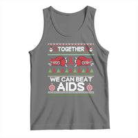Together We Can Beat AIDS Tank Top HIV Awareness Boxing Ugly Sweater Gift - Wonder Print Shop