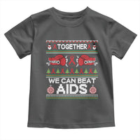 Together We Can Beat AIDS Toddler T Shirt HIV Awareness Boxing Ugly Sweater Gift - Wonder Print Shop