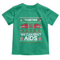 Together We Can Beat AIDS Toddler T Shirt HIV Awareness Boxing Ugly Sweater Gift - Wonder Print Shop
