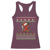 Santa Red Ribbon HIV Awareness Racerback Tank Top Ugly Sweater Christmas Gift - Wonder Print Shop