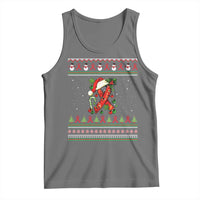 Santa Red Ribbon HIV Awareness Tank Top Ugly Sweater Christmas Gift - Wonder Print Shop