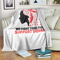 We Fight Together Support Squad Throw Blanket HIV Awareness Dragonfly Gift - Wonder Print Shop