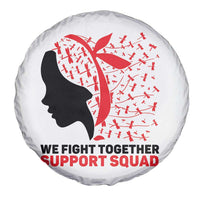 We Fight Together Support Squad Spare Tire Cover HIV Awareness Dragonfly Gift - Wonder Print Shop