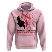 We Fight Together Support Squad Hoodie HIV Awareness Dragonfly Gift - Wonder Print Shop