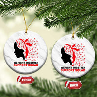We Fight Together Support Squad Ceramic Ornament HIV Awareness Dragonfly Gift - Wonder Print Shop