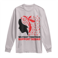 We Fight Together Support Squad Long Sleeve Shirt HIV Awareness Dragonfly Gift - Wonder Print Shop