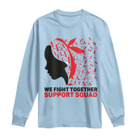We Fight Together Support Squad Long Sleeve Shirt HIV Awareness Dragonfly Gift - Wonder Print Shop