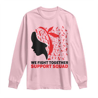 We Fight Together Support Squad Long Sleeve Shirt HIV Awareness Dragonfly Gift - Wonder Print Shop