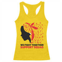 We Fight Together Support Squad Racerback Tank Top HIV Awareness Dragonfly Gift - Wonder Print Shop