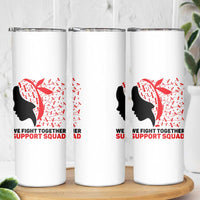 We Fight Together Support Squad Skinny Tumbler HIV Awareness Dragonfly Gift - Wonder Print Shop