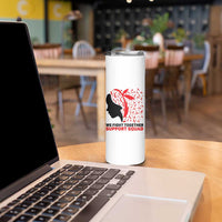 We Fight Together Support Squad Skinny Tumbler HIV Awareness Dragonfly Gift - Wonder Print Shop