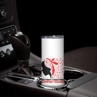 We Fight Together Support Squad Skinny Tumbler HIV Awareness Dragonfly Gift - Wonder Print Shop