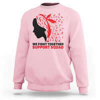 We Fight Together Support Squad Sweatshirt HIV Awareness Dragonfly Gift - Wonder Print Shop